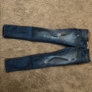 Hollister super skinny ripped jeans size 0